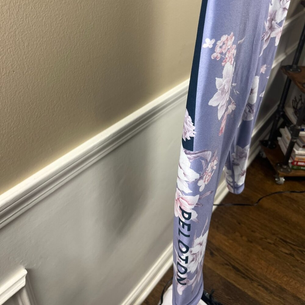 NWT Peloton x Wear It To Heart Wild Flower Floral High-Rise Crop Leggings - XL - Picture 3 of 7